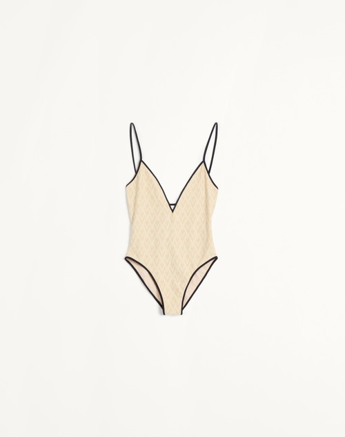 Valentino TRAJE DE BAÑO DE JACQUARD TOUTE LA V
