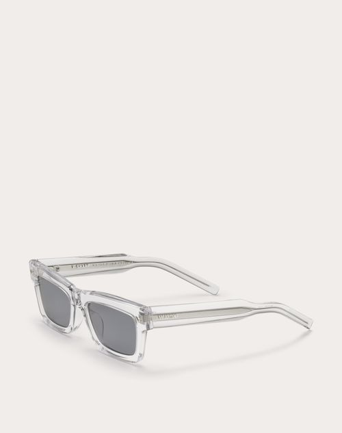 Valentino V-SHARP MARCO RECTANGULAR DE ACETATO