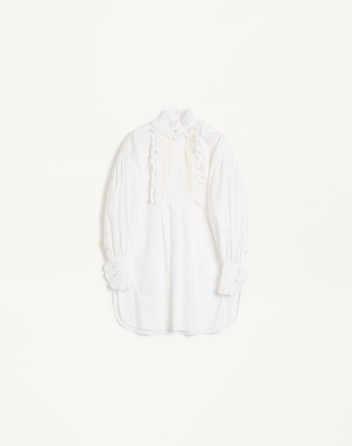 Valentino VESTIDO CORTO DE ALGODÓN Y LINO