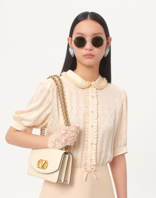 Valentino VESTIDO CORTO DE CREPE COUTURE