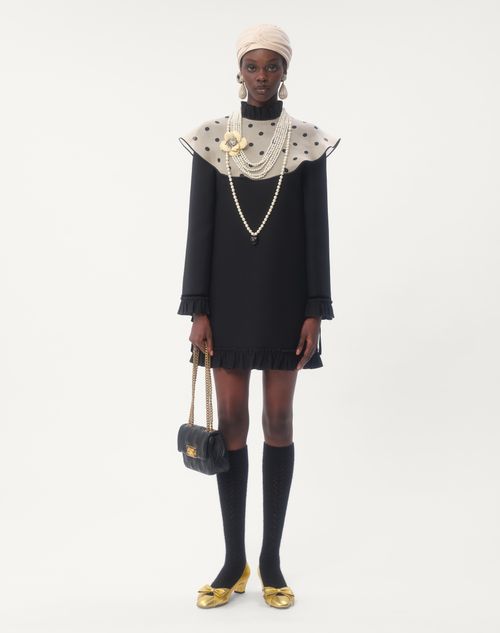 Valentino VESTIDO CORTO DE CREPE COUTURE