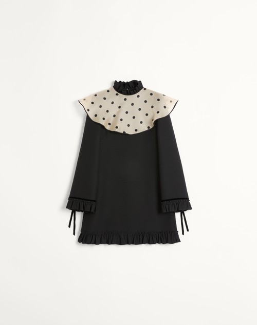 Valentino VESTIDO CORTO DE CREPE COUTURE