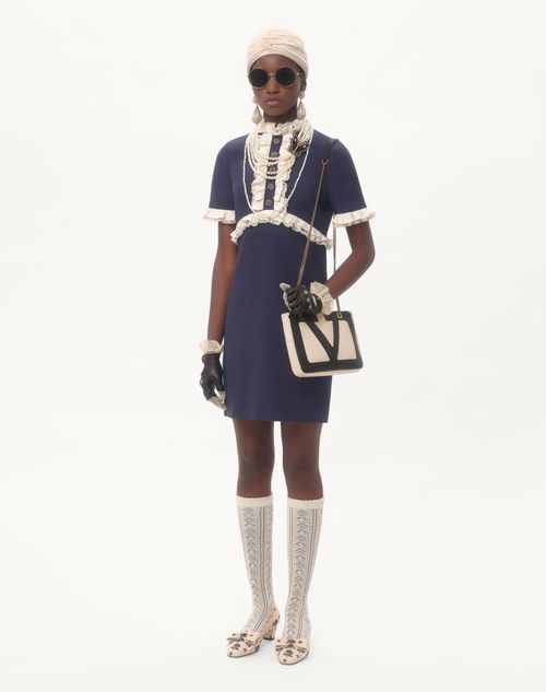 Valentino VESTIDO CORTO DE CREPE COUTURE