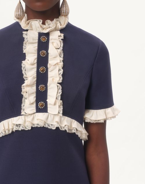 Valentino VESTIDO CORTO DE CREPE COUTURE