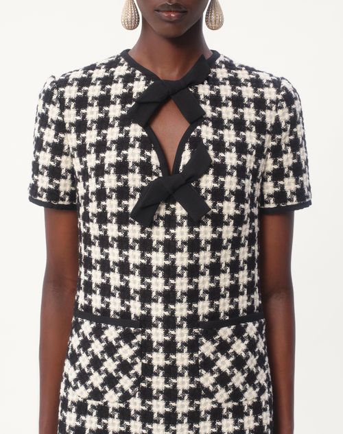 Valentino VESTIDO CORTO DE DAMIER LIGHT TWEED