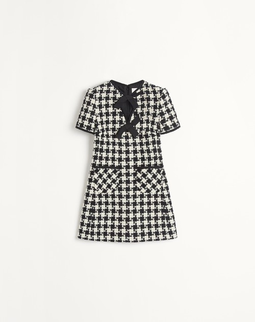Valentino VESTIDO CORTO DE DAMIER LIGHT TWEED