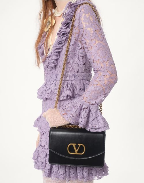 Valentino VESTIDO CORTO DE HEAVY LACE