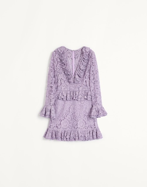 Valentino VESTIDO CORTO DE HEAVY LACE