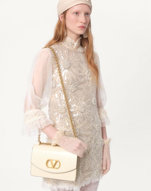 Valentino VESTIDO CORTO DE ORGANZA BORDADO