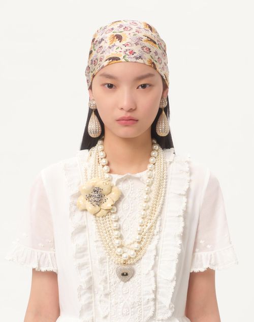 Valentino VESTIDO CORTO DE ORGANZA BORDADO