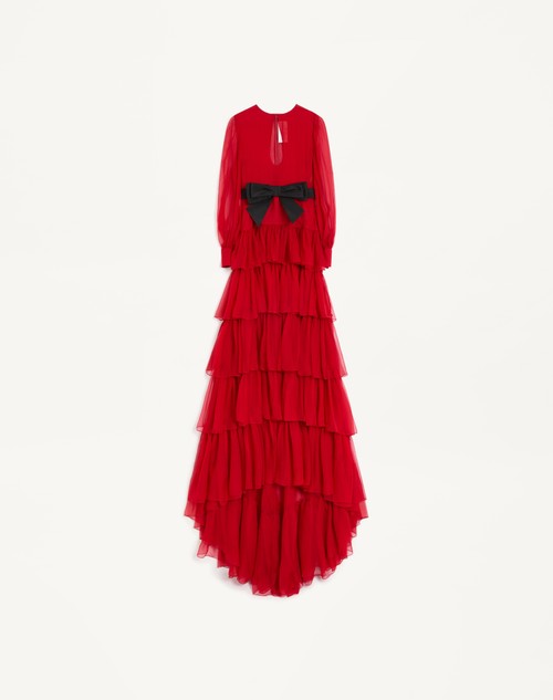 Valentino VESTIDO LARGO DE CHIFFON