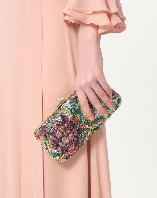 Valentino VESTIDO LARGO DE GEORGETTE BORDADO