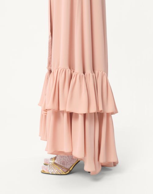 Valentino VESTIDO LARGO DE GEORGETTE BORDADO