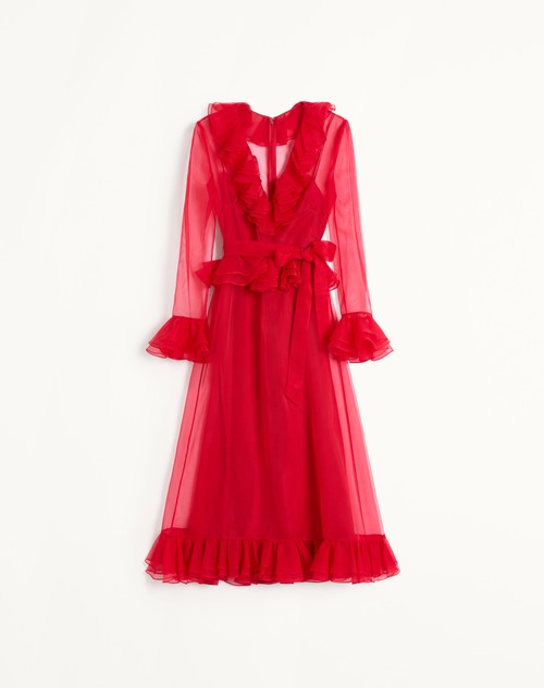 Valentino VESTIDO MIDI DE ORGANZA