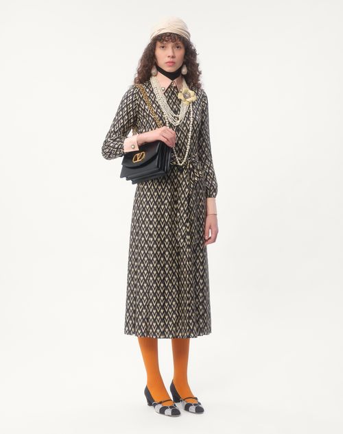 Valentino VESTIDO MIDI DE SARGA TOUTE LA V