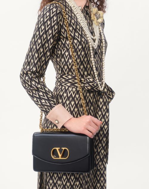 Valentino VESTIDO MIDI DE SARGA TOUTE LA V