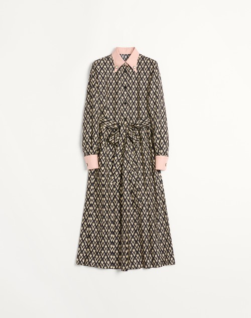 Valentino VESTIDO MIDI DE SARGA TOUTE LA V