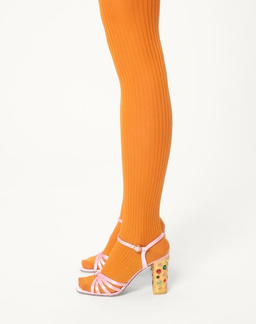 Valentino VESTIDO TULLE ILLUSIONE CORTO Y BORDADO