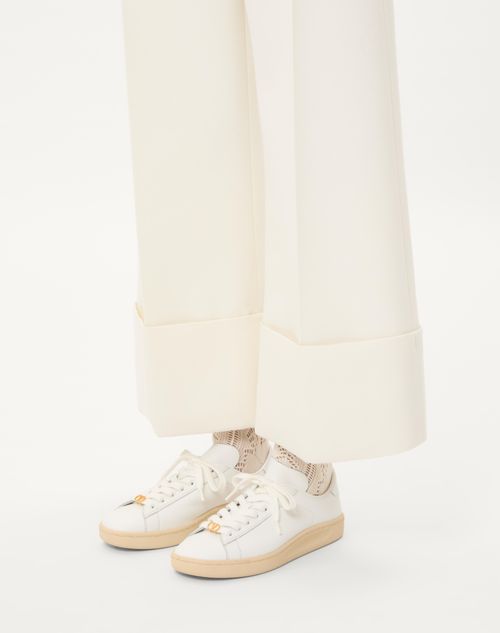 Valentino ZAPATILLA ROYCO DE CUERO NAPA DE BECERRO