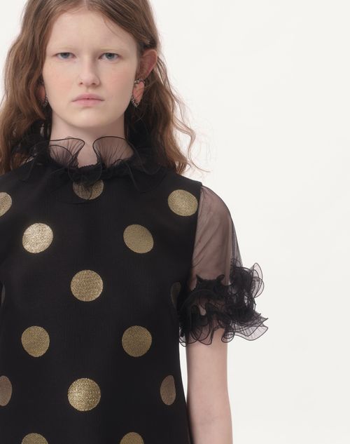 Valentino VESTIDO CORTO DE LÚREX DE JACQUARD PLUSDEPOIS