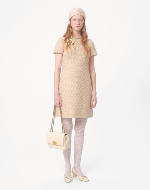 Valentino VESTIDO CORTO DE TOUTE LA V LUREX JACQUARD