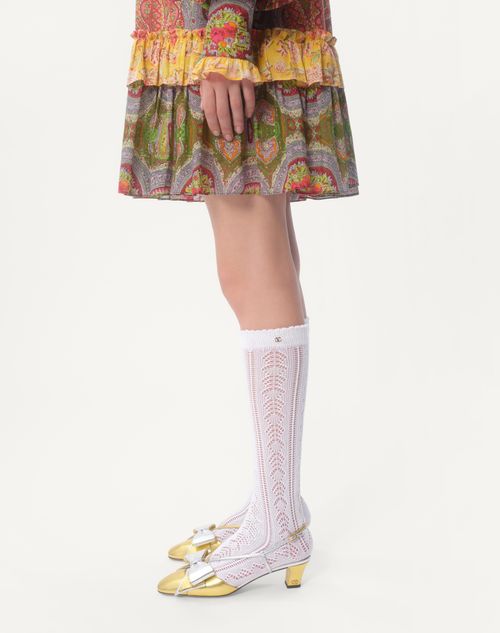 Valentino VESTIDO CORTO DE VOYAGE IMAGINAIRE CASHMERE MUSLIN