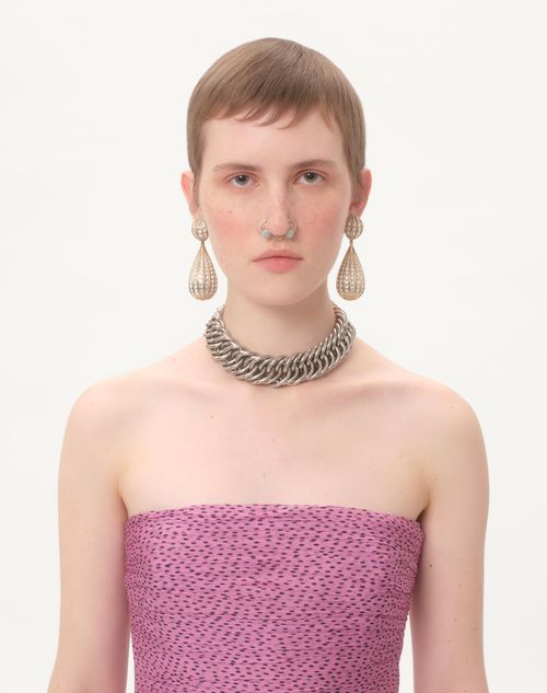 Valentino VESTIDO DE CHIFFON CON ESTAMPADO PLUSDEPOIS