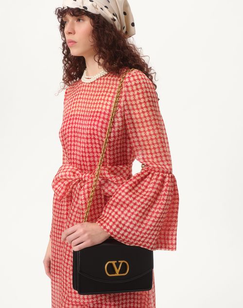 Valentino VESTIDO DE NOCHE DE ORGANZA VICHY OPTICOOL