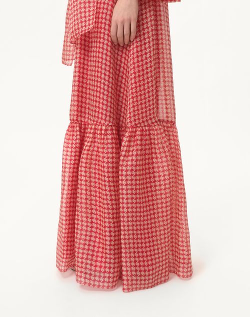 Valentino VESTIDO DE NOCHE DE ORGANZA VICHY OPTICOOL