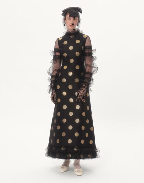 Valentino VESTIDO MIDI DE LÚREX DE JACQUARD PLUSDEPOIS