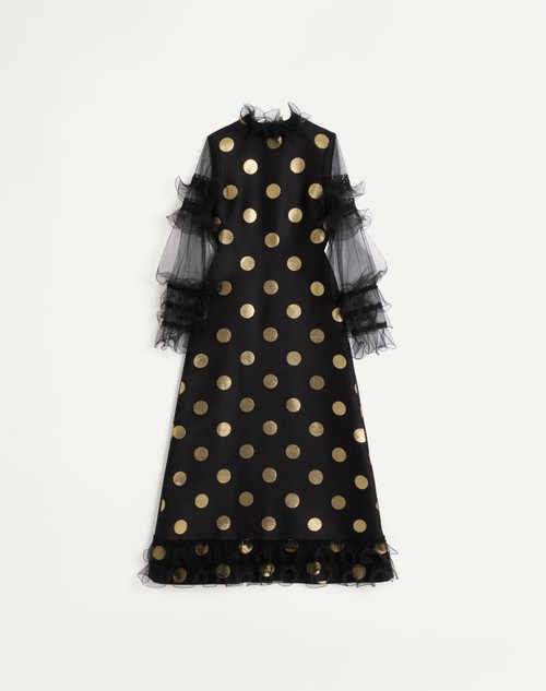 Valentino VESTIDO MIDI DE LÚREX DE JACQUARD PLUSDEPOIS