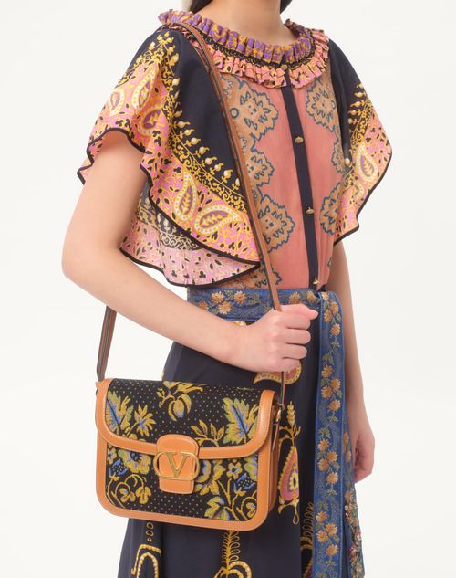 Valentino VESTIDO MIDI DE MUSSOLA COTONE MIX STAMPE