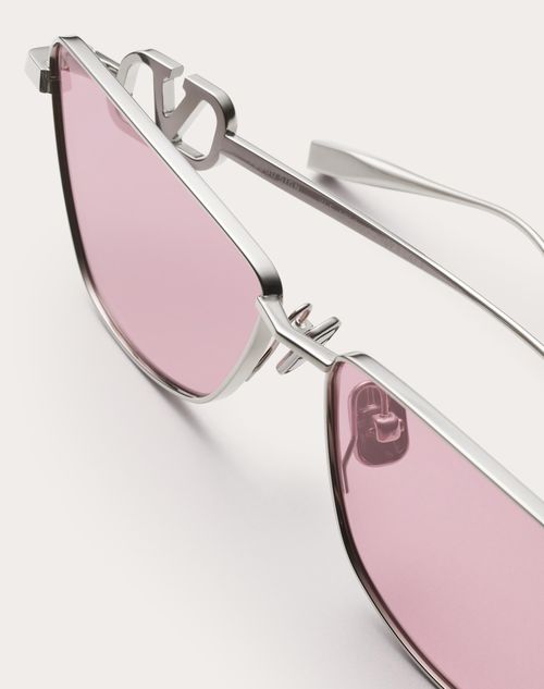 Valentino VLOGO SIGN MARCO ESTILO OJO DE GATO DE TITANIO