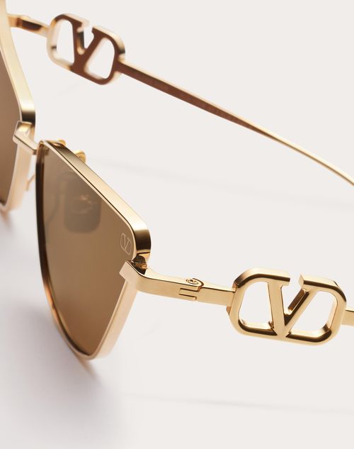 Valentino VLOGO SIGN MARCO ESTILO OJO DE GATO DE TITANIO