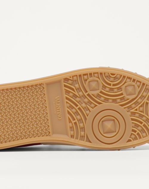 Valentino ZAPATILLA DEPORTIVA UPVILLAGE DE CAÑA BAJA HECHA DE SERRAJE Y CUERO NAPA DE BECERRO