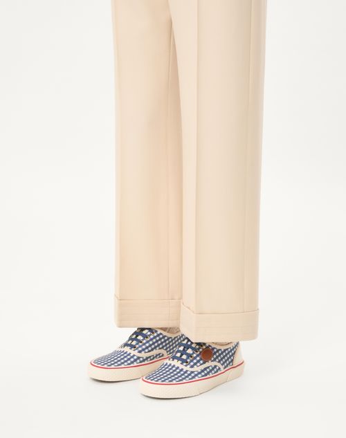 Valentino ZAPATILLA NOJOKE DE LONA CON ESTAMPADO VICHY