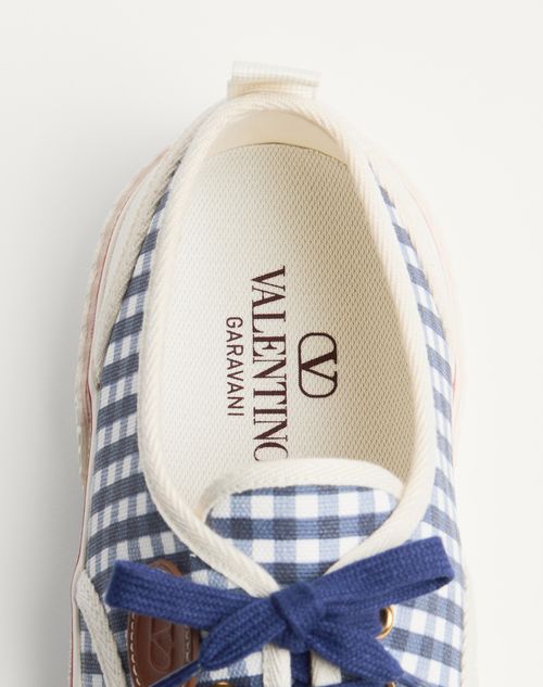 Valentino ZAPATILLA NOJOKE DE LONA CON ESTAMPADO VICHY