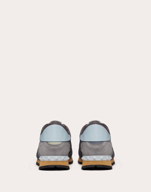 Valentino ZAPATILLA ROCKRUNNER CAMOUFLAGE DE CUERO NAPA