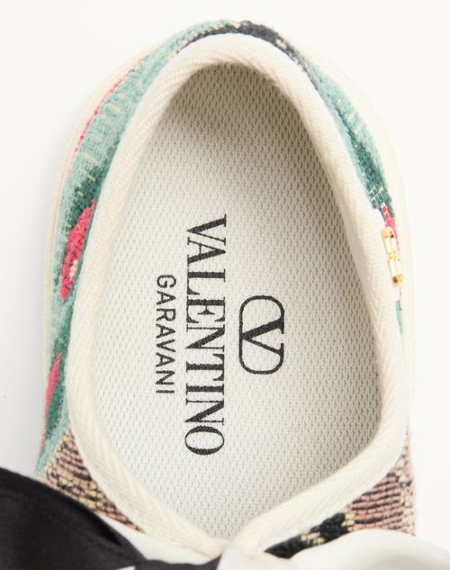 Valentino ZAPATILLAS BALLERINAS BAY BY BAY DE TELA JACQUARD CON BORDADO FLORAL