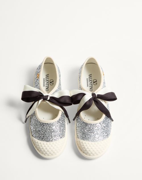 Valentino ZAPATILLAS BALLERINAS BAY BY BAY EN TELA CON PURPURINA