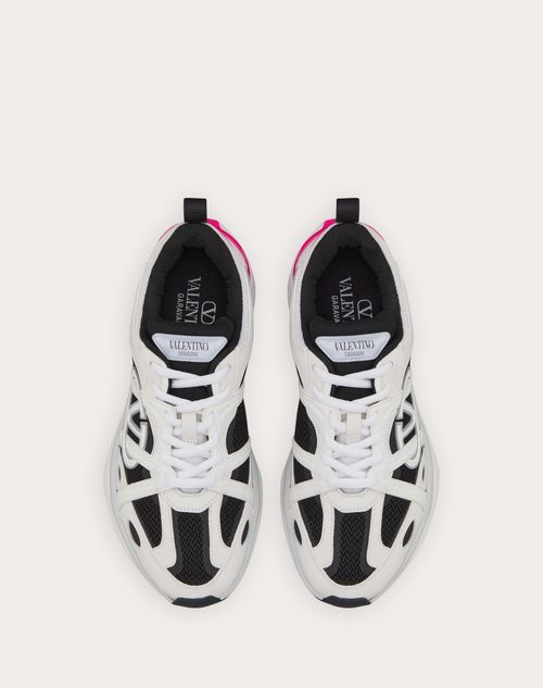 Valentino ZAPATILLAS DEPORTIVAS VLOGO EASYJOG DE CUERO DE BECERRO Y TELA