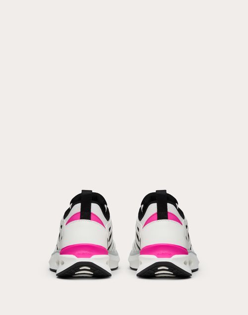 Valentino ZAPATILLAS DEPORTIVAS VLOGO EASYJOG DE CUERO DE BECERRO Y TELA