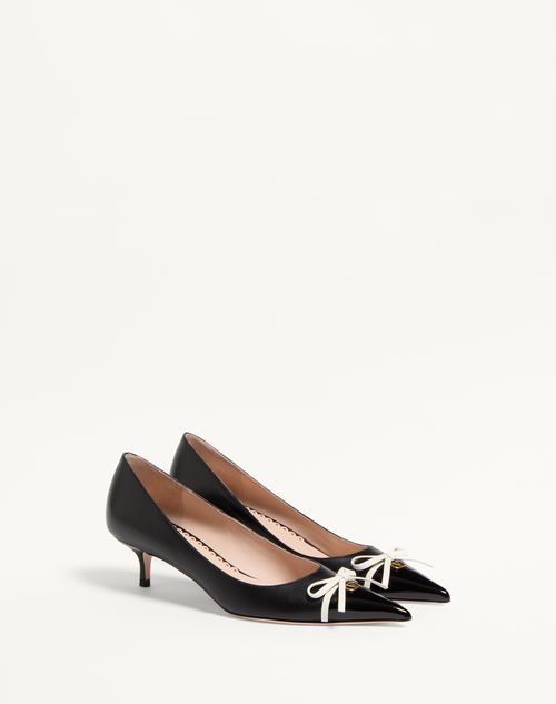 Valentino ZAPATO BEPOINTY DE CHAROL Y CABRITILLA CON TACÓN DE 45 MM