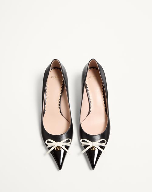 Valentino ZAPATO BEPOINTY DE CHAROL Y CABRITILLA CON TACÓN DE 45 MM