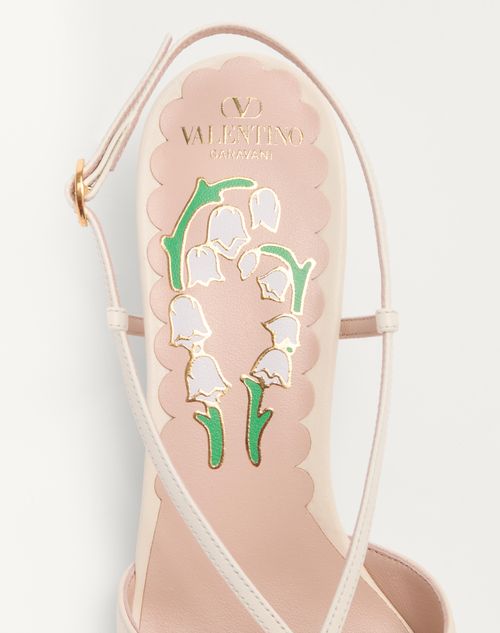 Valentino ZAPATO BOWOW DE CABRITILLA CON CORREA TRASERA ESPEJOS Y CRISTALES Y TACÓN DE 45 MM