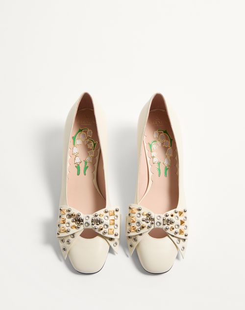 Valentino ZAPATO BOWOW DE CABRITILLA CON STUDS Y TACÓN DE 45 MM