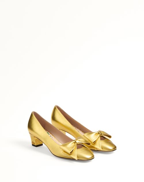 Valentino ZAPATO BOWOW DE CUERO NAPA LAMINADO CON TACÓN DE 45 MM