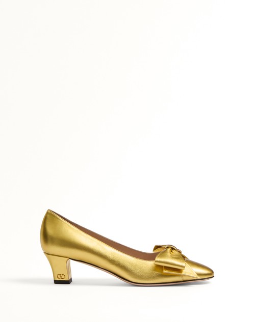 Valentino ZAPATO BOWOW DE CUERO NAPA LAMINADO CON TACÓN DE 45 MM