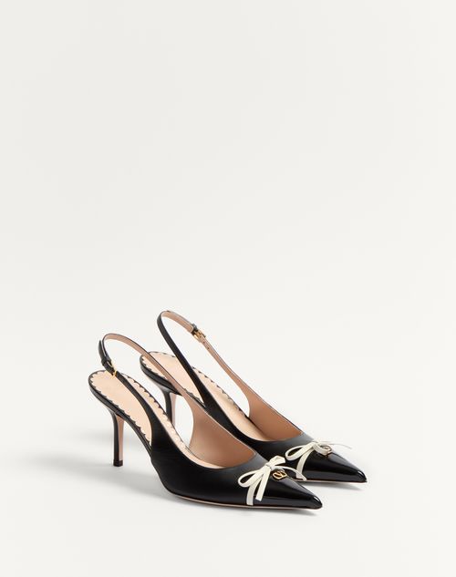 Valentino ZAPATO DE SALÓN DESTALONADOS BEPOINTY DE CHAROL Y CABRITILLA CON TACÓN DE 80 MM