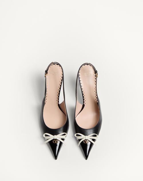 Valentino ZAPATO DE SALÓN DESTALONADOS BEPOINTY DE CHAROL Y CABRITILLA CON TACÓN DE 80 MM